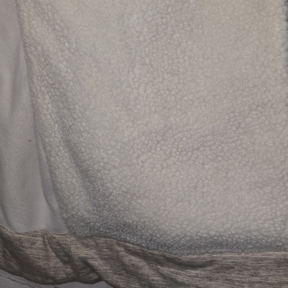 Athleta Apres Anything Sherpa Fleece Vest Oatmeal Heather Women's Size S - Picture 9 of 14